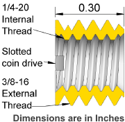 BS-100 Bushing Dimensional Drawing