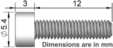 SW-AP-312-4 Screw Dimensional Drawing