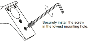 Installation of Sidekick Safety Stop Screw